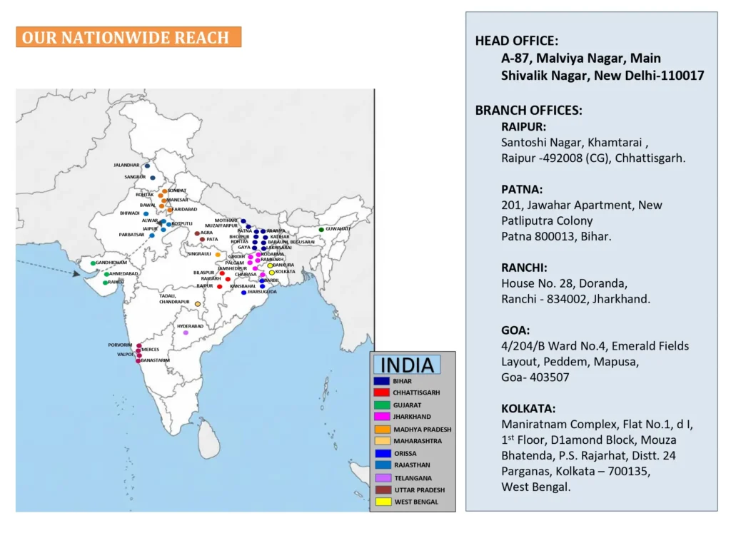 Home 50 SHIVA GROUP OUR NATIONWIDE REACH